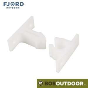 Deurvanger kunststof 2dlg. wit (afb. 1)