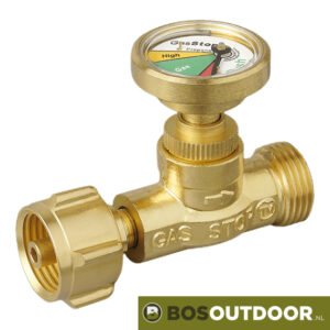 GasStop met automatische gasfleszekering (afb. 1)